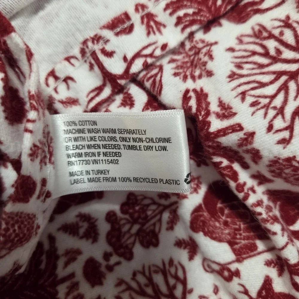 Christmas Flannel Full Sheet Set 100% Cotton Red Target Santa Deer Fox Rabbit